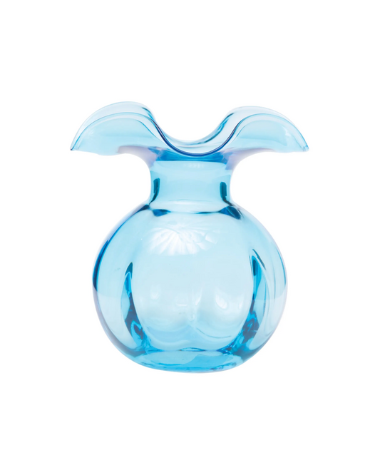 Hibiscus Glass Aqua Bud Vase  vietri