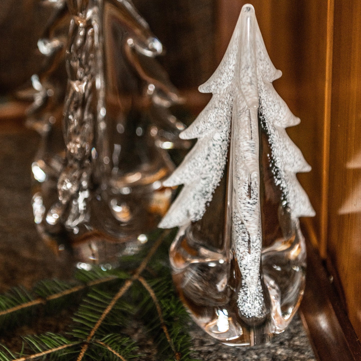 Snowy Branches Evergreen Holiday Simon Pearce