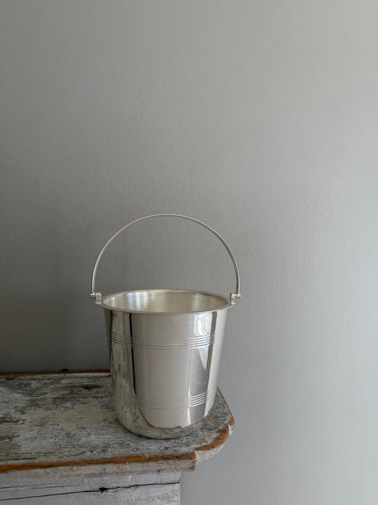 Hotel Silver Vintage Ice Bucket with Banding Hotel Silver