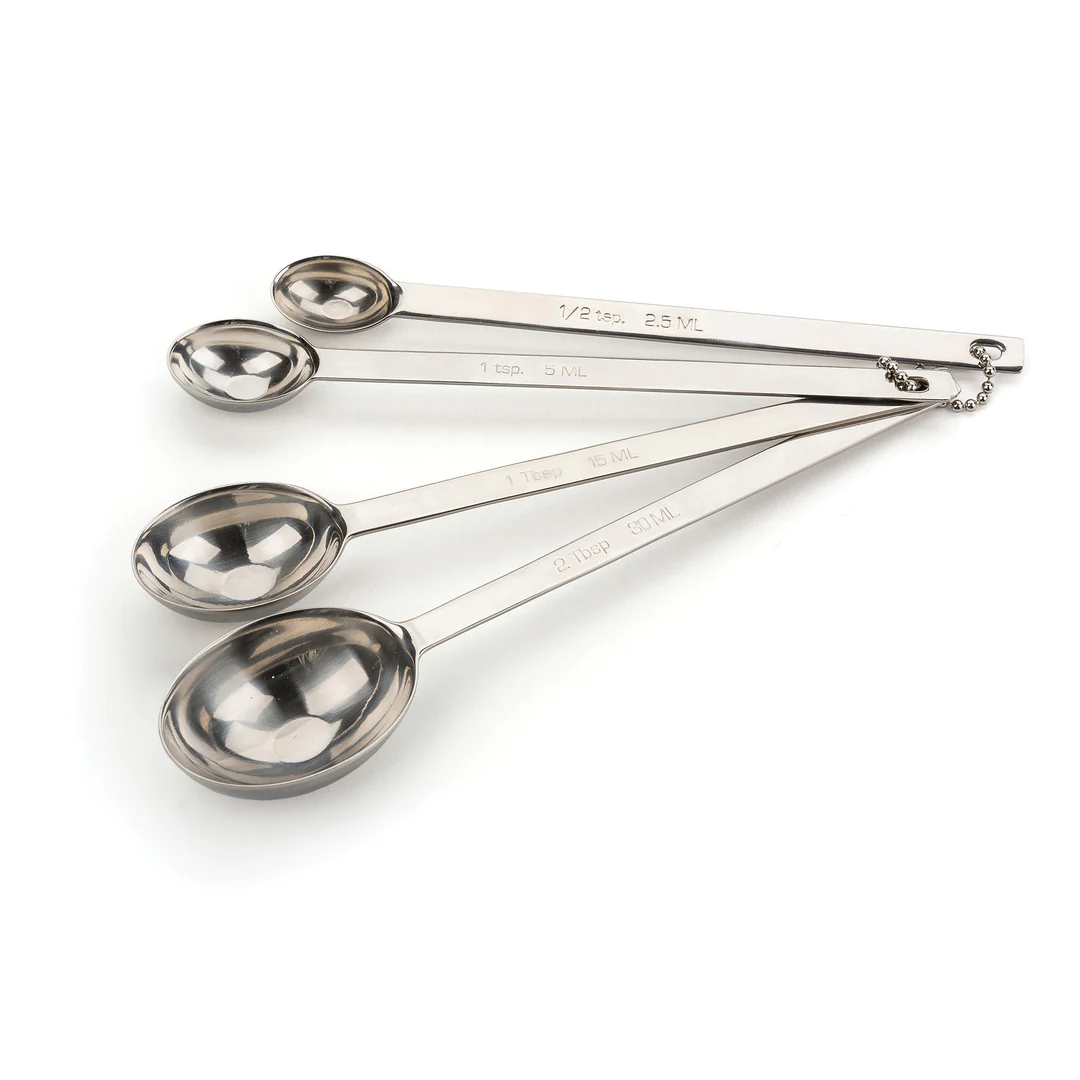 Long Handle Measuring Spoon - Set of 4 Kitchen Tools RSVP International