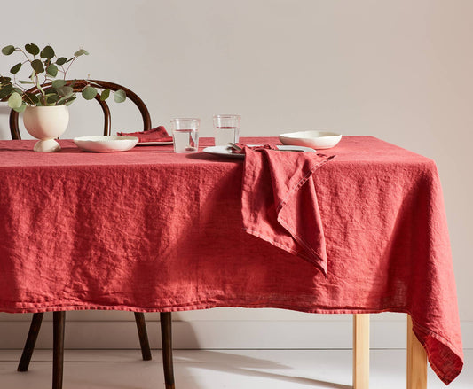 Anita Linen Tablecloth-English Rose