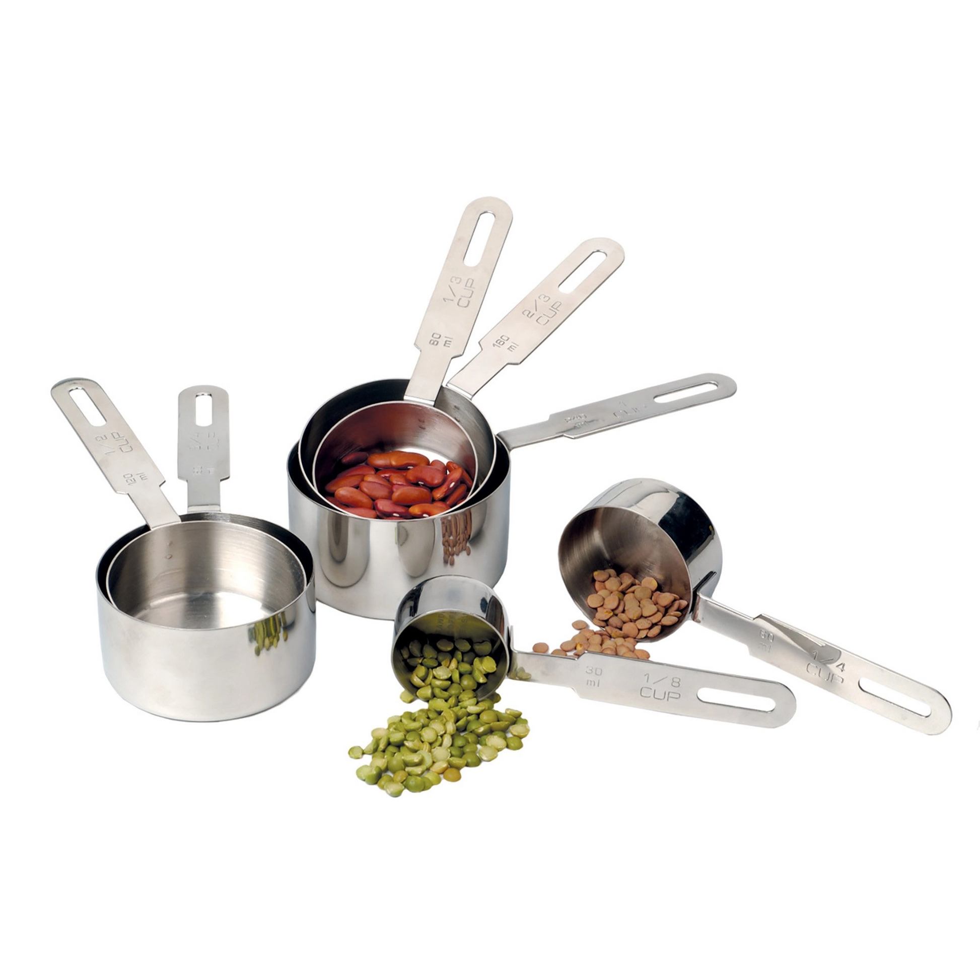Stainless Steel Measuring Cups Set of 4 - The Peppermill