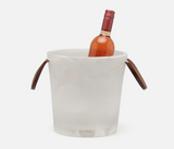Wesley White Swirled Resin Champagne Bucket