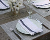 Basketweave Placemats by Chilewich in White/ Silver