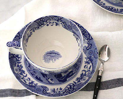 Blue Italian Jumbo Cup & Saucer Tableware Portmerion