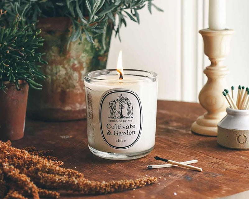 Cultivate & Garden Candles gifts Farmhouse Pottery