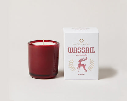 Wassail Candle Holiday Farmhouse Pottery