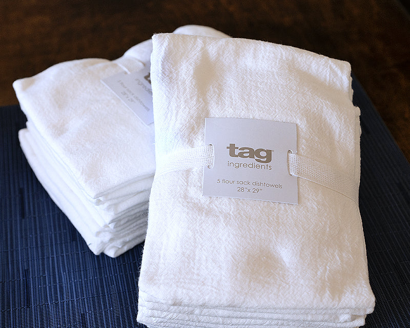 Flour Sack Dishtowels (set of 5) Linens and placemats TAG