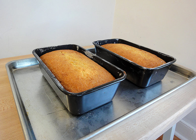Professional Half Sheet Pan used to cool bread