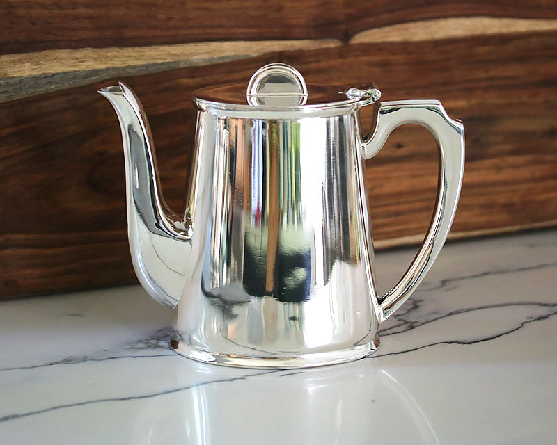 Hôtel Silver Vintage Tea & Coffee Pot - Half Moon Finial Hotel Silver Hotel Silver