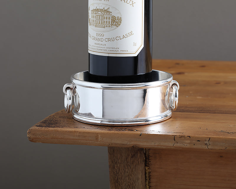 HÔTEL Silver Wine Bottle Coaster from the new Hôtel Private Label Collection