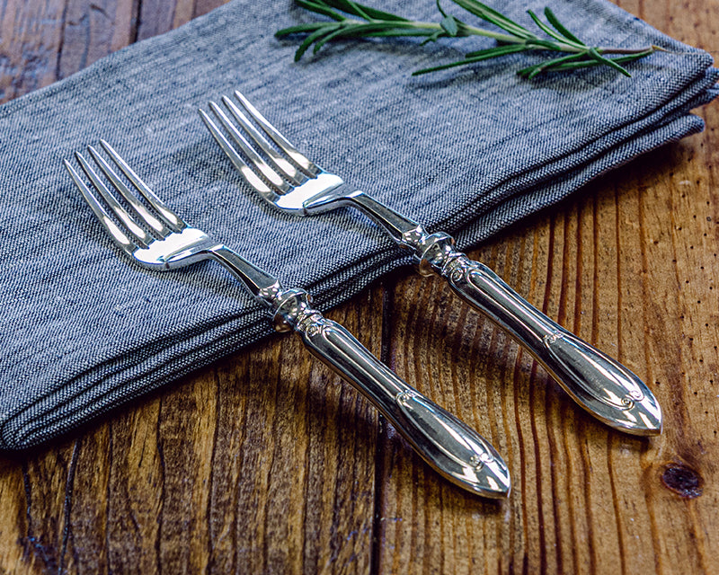 HÔTEL Silver Hollow Handle Forks - Cassandra's Kitchen