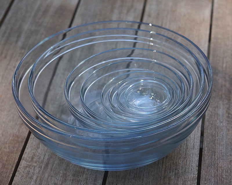 Glass Nesting Bowl Set (10-Piece)