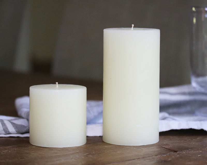 Simon Pearce Ivory Pillar Candles Tableware Simon Pearce