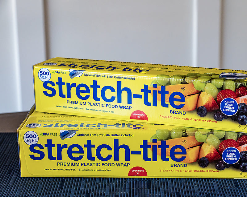 Stretch-Tite Premium Plastic Wrap - 500 ft. Roll - Cassandra's Kitchen